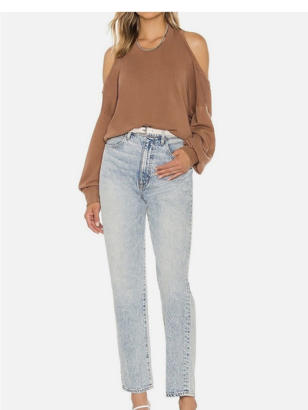 LANSTON Halter Pullover in Pecan